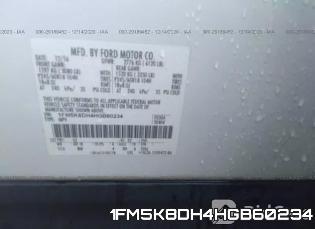 1FM5K8DH4HGB60234 фото 10