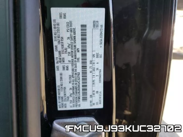 1FMCU9J93KUC32702 фото 2
