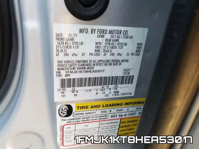 1FMJK1KT8HEA53017 фото 2