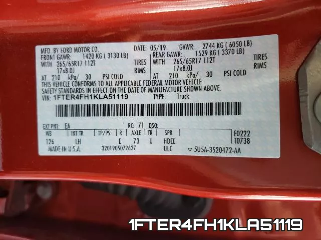 1FTER4FH1KLA51119 фото 2