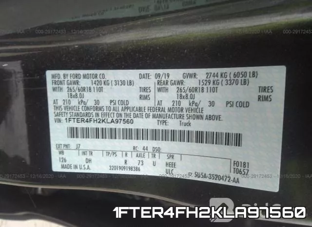 1FTER4FH2KLA97560 фото 9