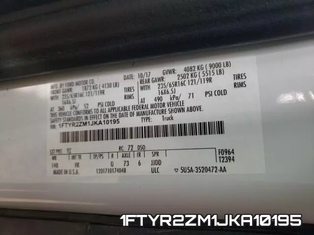 1FTYR2ZM1JKA10195 фото 2