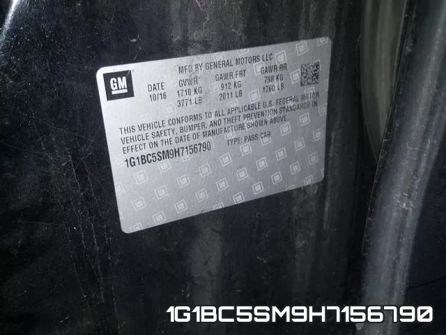 1G1BC5SM9H7156790 фото 2