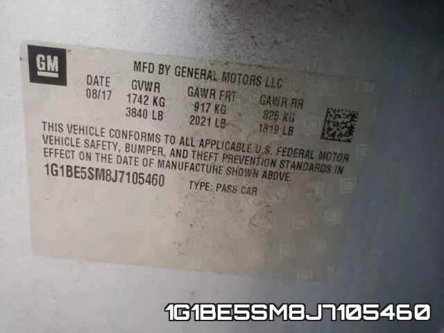 1G1BE5SM8J7105460 фото 2