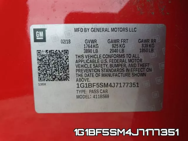 1G1BF5SM4J7177351 фото 2