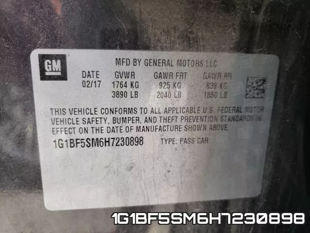 1G1BF5SM6H7230898 фото 2