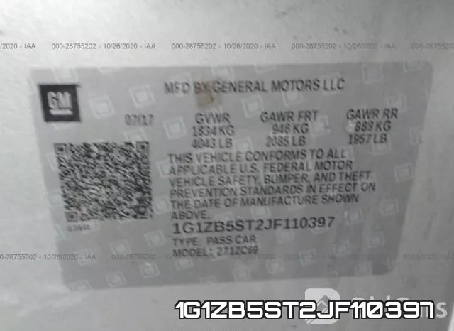 1G1ZB5ST2JF110397 фото 10