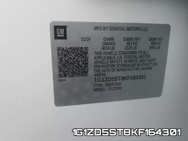 1G1ZD5ST8KF164301 фото 2