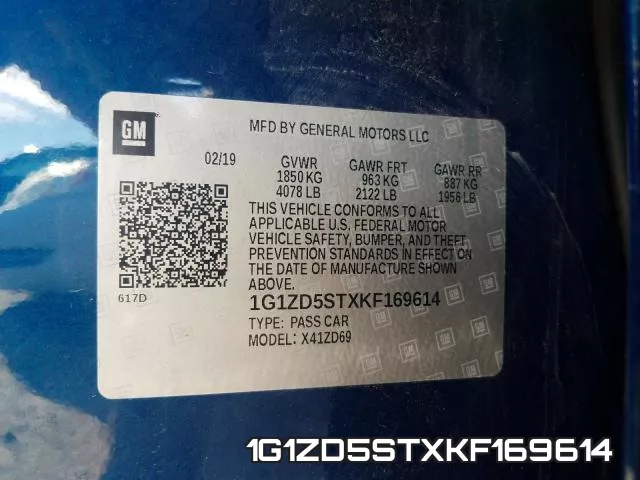 1G1ZD5STXKF169614 фото 2