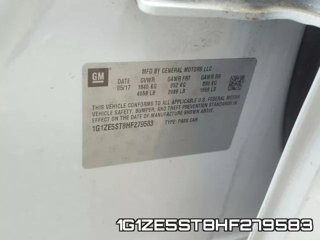 1G1ZE5ST8HF279583 фото 2