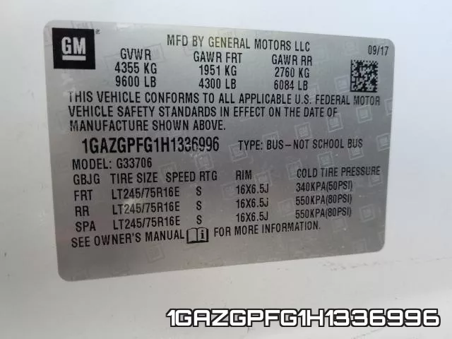 1GAZGPFG1H1336996 фото 2