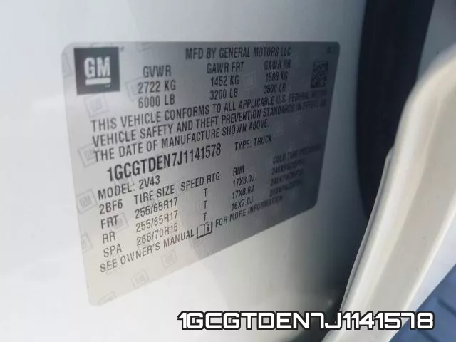 1GCGTDEN7J1141578 фото 2