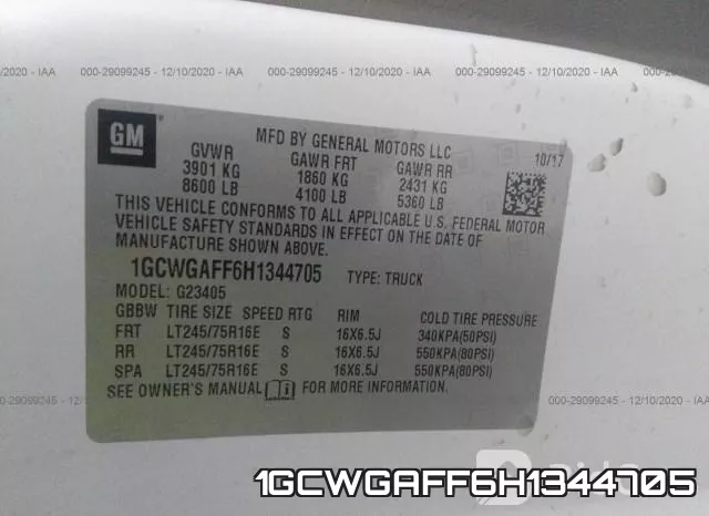 1GCWGAFF6H1344705 фото 10