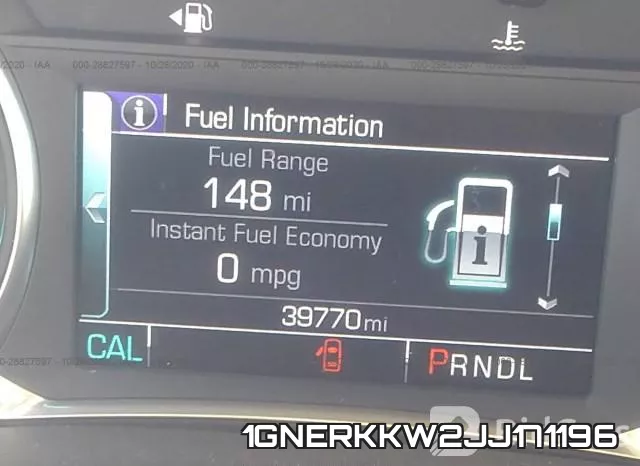 1GNERKKW2JJ171196 фото 8