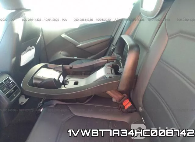 1VWBT7A34HC008742 фото 8