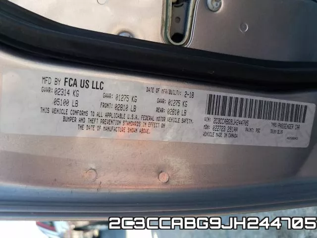 2C3CCABG9JH244705 фото 2