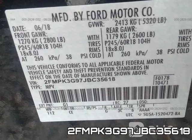 2FMPK3G97JBC35618 фото 10