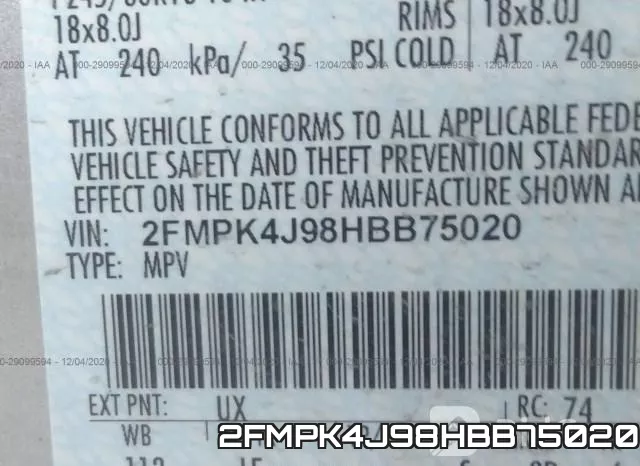 2FMPK4J98HBB75020 фото 10