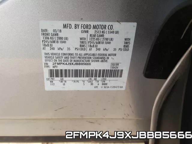 2FMPK4J9XJBB85666 фото 2