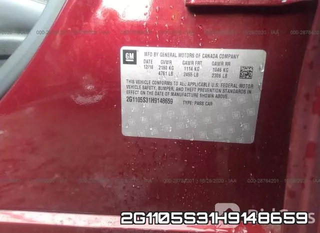 2G1105S31H9148659 фото 8