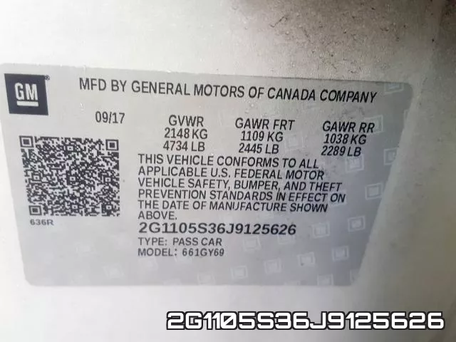 2G1105S36J9125626 фото 2