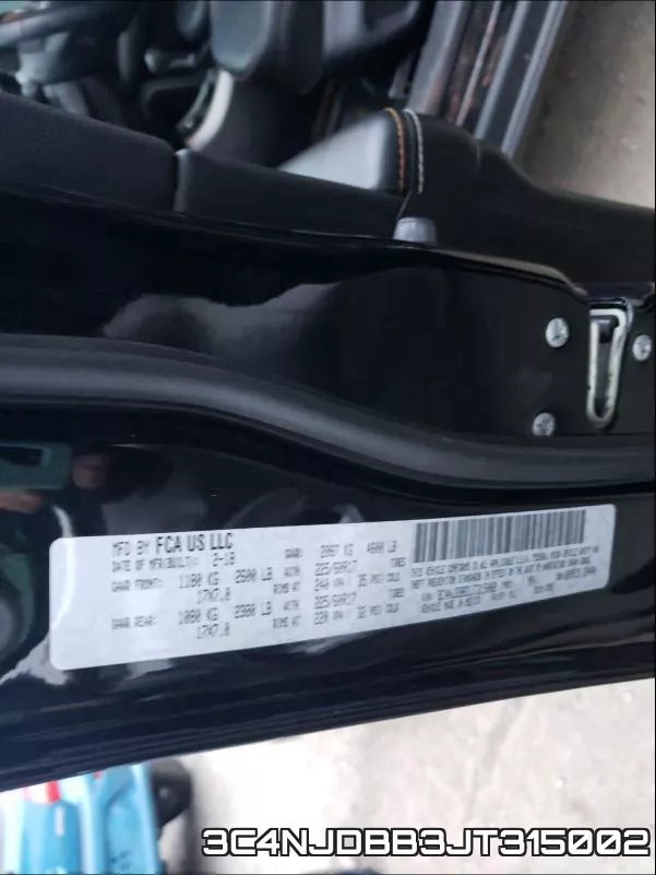 3C4NJDBB3JT315002 фото 2
