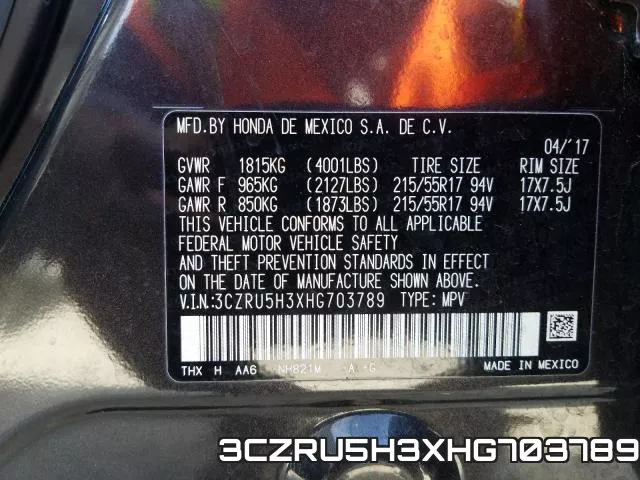 3CZRU5H3XHG703789 фото 2