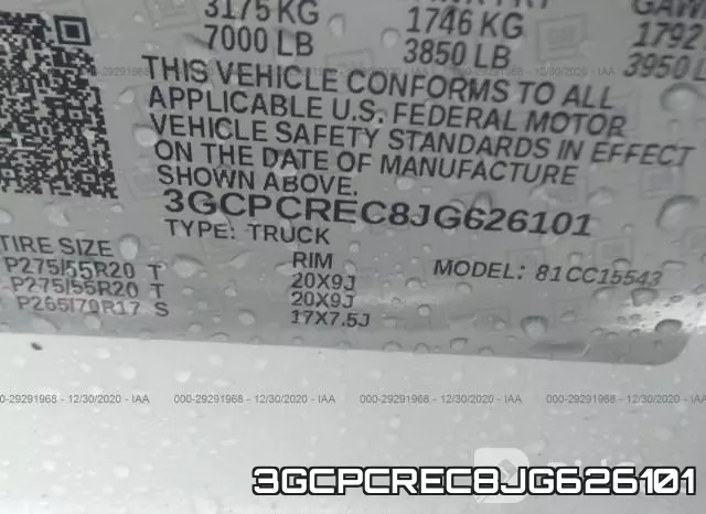 3GCPCREC8JG626101 фото 10