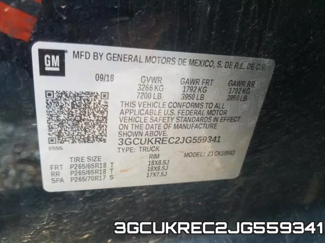 3GCUKREC2JG559341 фото 2