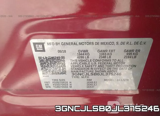 3GNCJLSB0JL375246 фото 8
