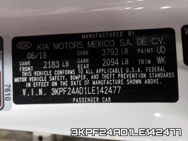 3KPF24AD1LE142477 фото 2