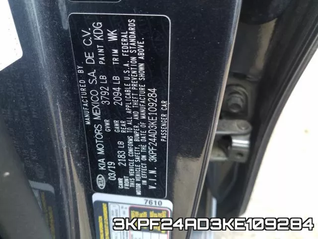 3KPF24AD3KE109284 фото 2