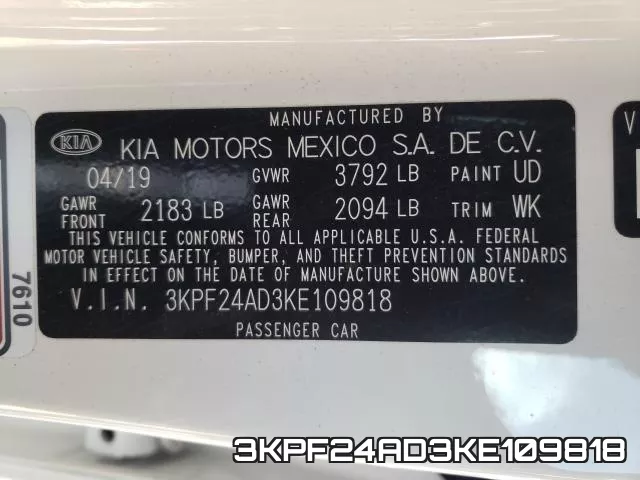 3KPF24AD3KE109818 фото 2