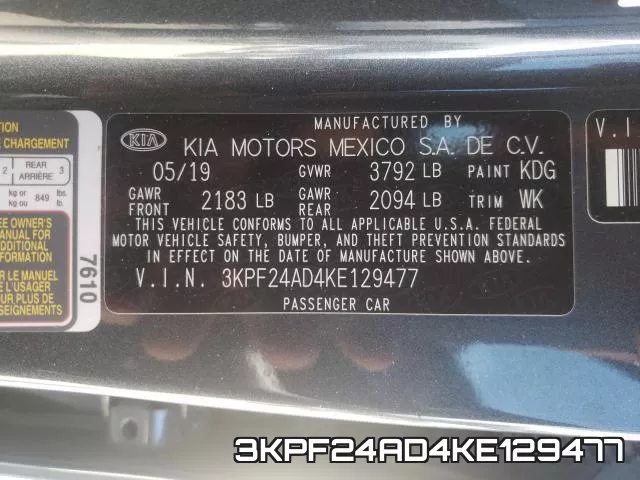 3KPF24AD4KE129477 фото 2
