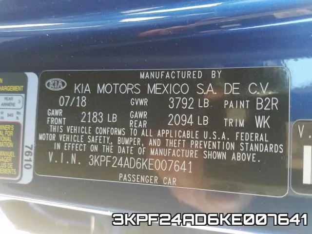 3KPF24AD6KE007641 фото 2