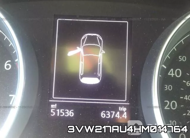 3VW217AU4HM014764 фото 8