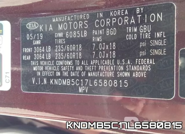 KNDMB5C17L6580815 фото 8