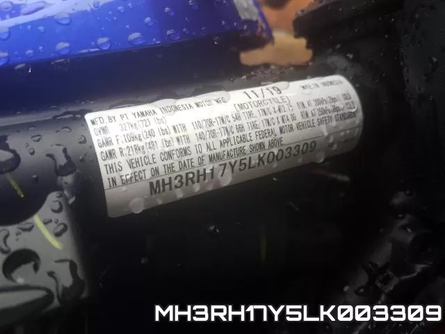 MH3RH17Y5LK003309 фото 2