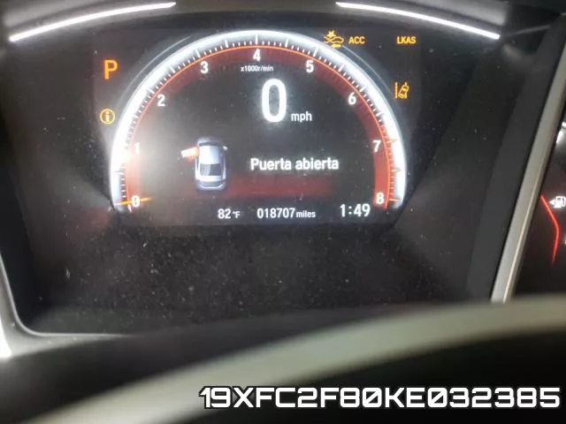 19XFC2F80KE032385 фото 8