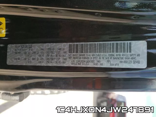1C4HJXDN4JW247891 фото 2