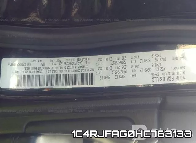 1C4RJFAG0HC763133 фото 10