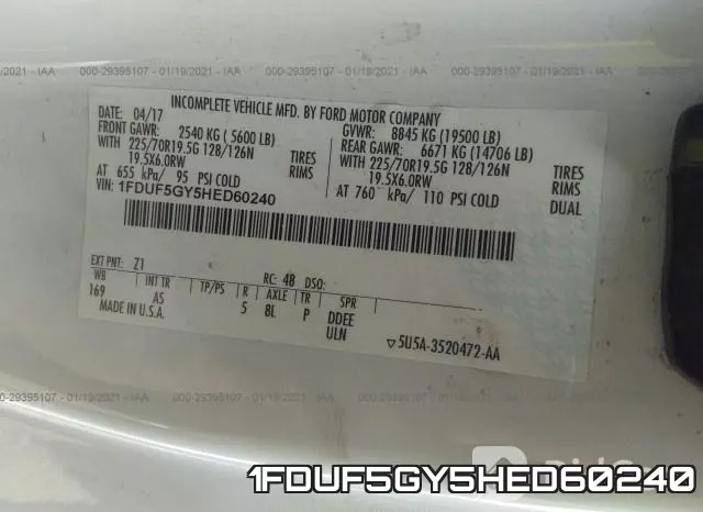 1FDUF5GY5HED60240 фото 9