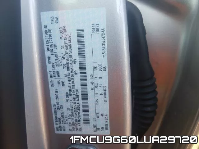 1FMCU9G60LUA29720 фото 2