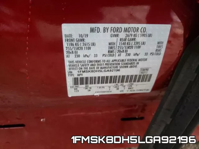 1FMSK8DH5LGA92196 фото 2