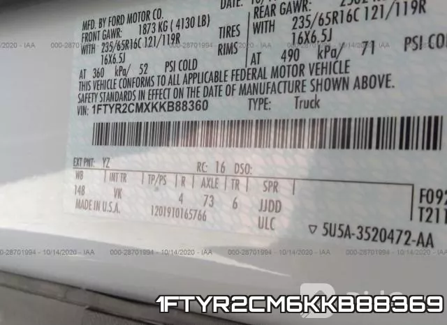 1FTYR2CM6KKB88369 фото 9