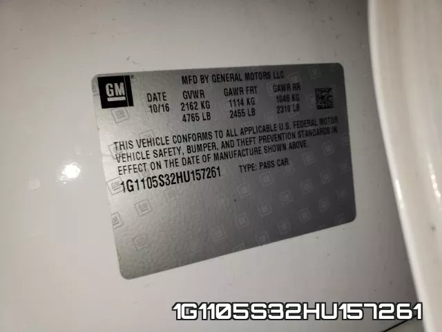 1G1105S32HU157261 фото 2