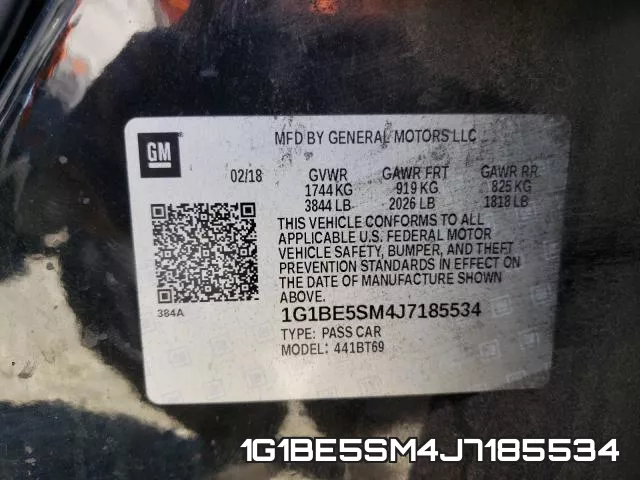 1G1BE5SM4J7185534 фото 2
