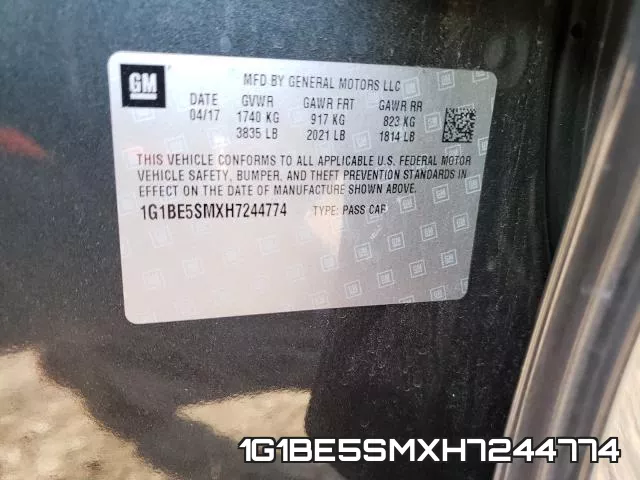 1G1BE5SMXH7244774 фото 2