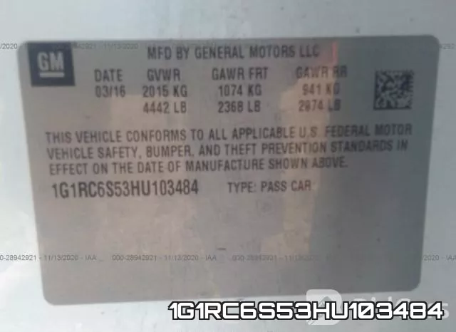 1G1RC6S53HU103484 фото 10