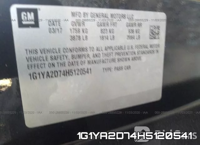 1G1YA2D74H5120541 фото 10